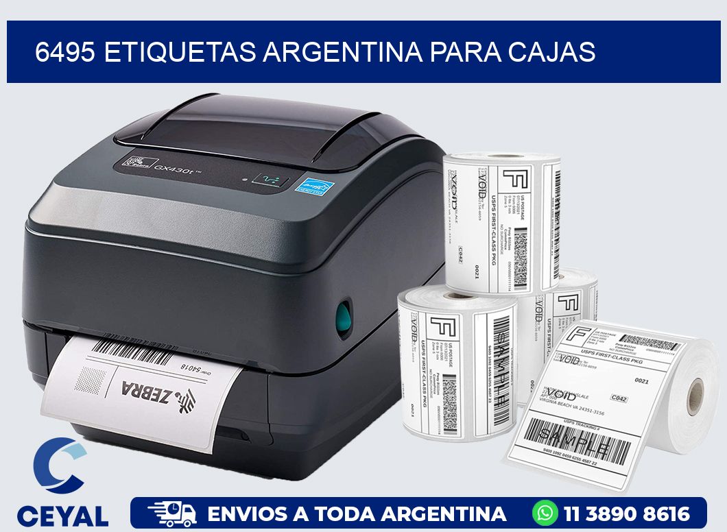 6495 ETIQUETAS ARGENTINA PARA CAJAS