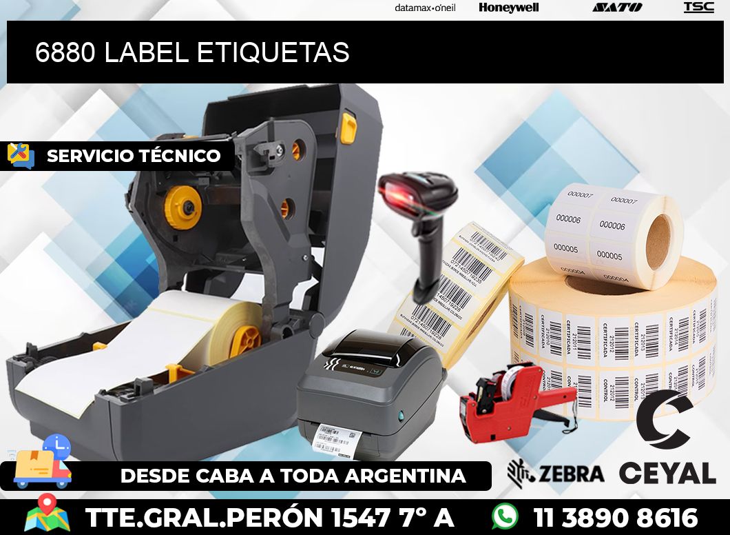 6880 LABEL ETIQUETAS