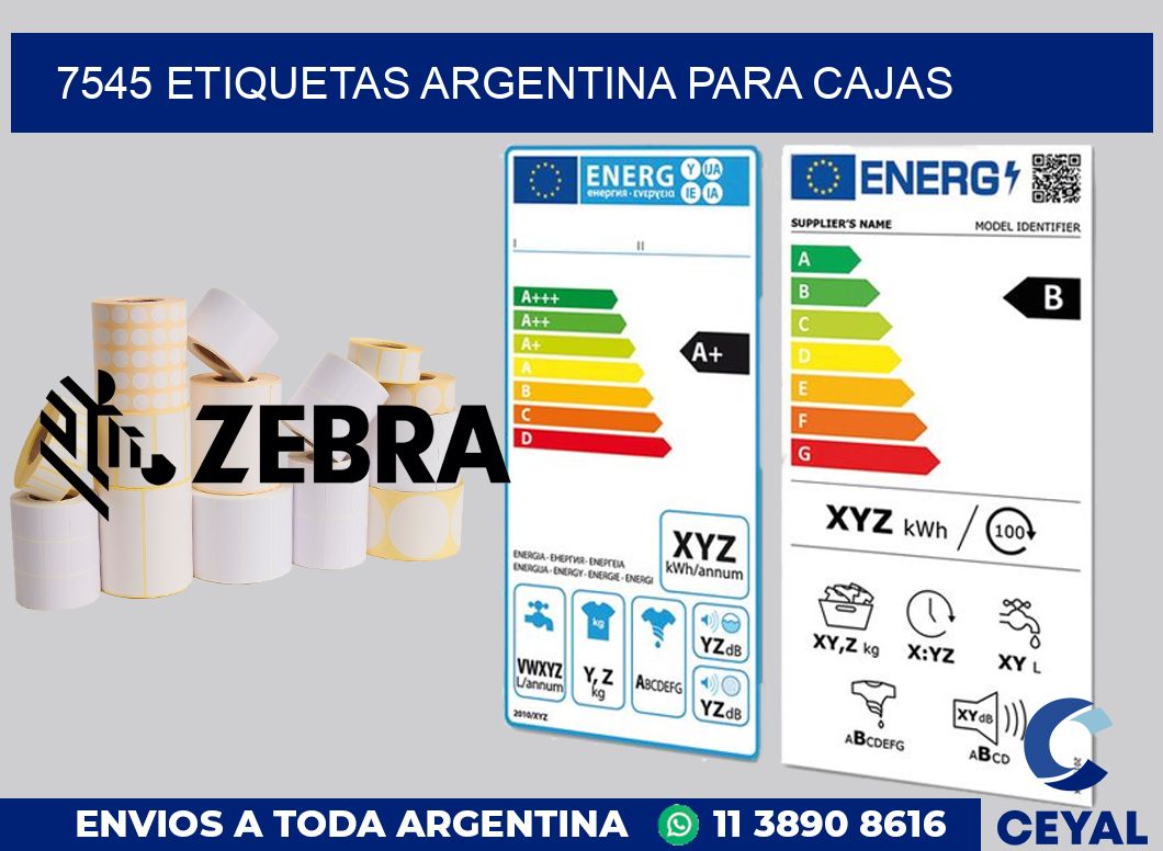 7545 ETIQUETAS ARGENTINA PARA CAJAS
