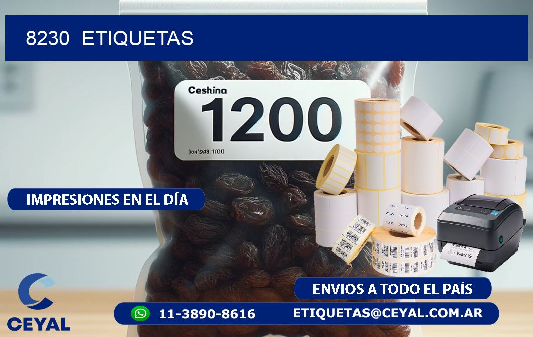 8230  ETIQUETAS