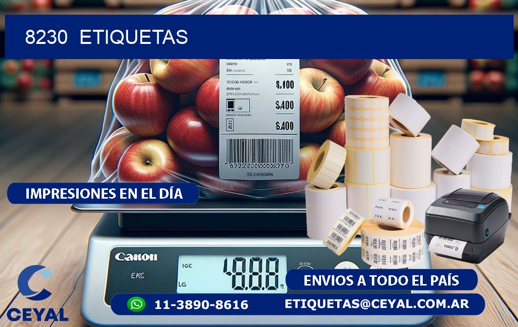 8230  ETIQUETAS
