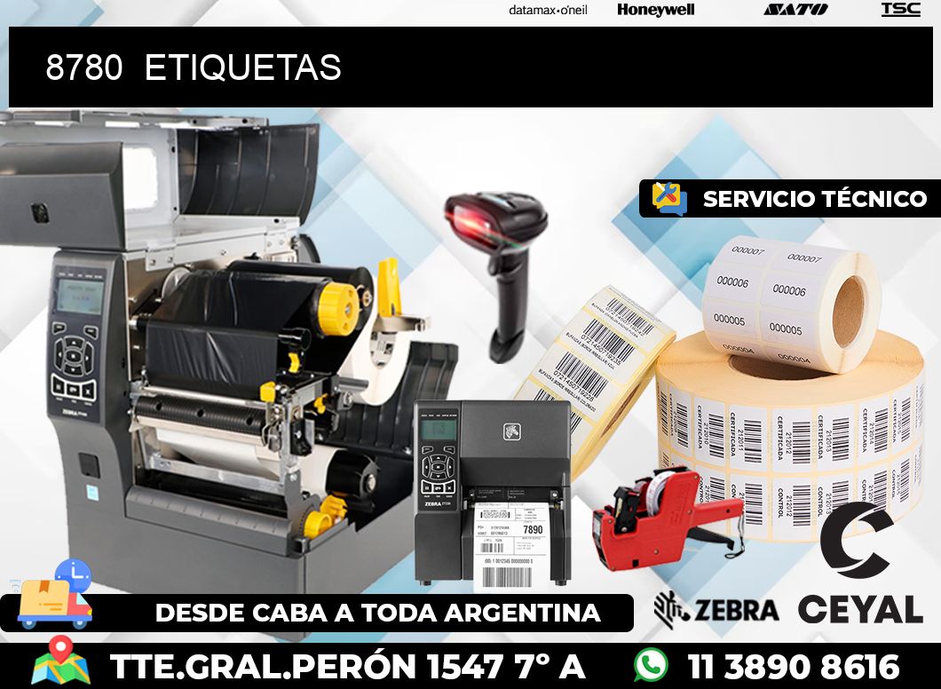 8780  ETIQUETAS