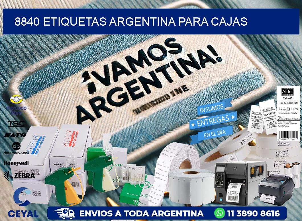 8840 ETIQUETAS ARGENTINA PARA CAJAS