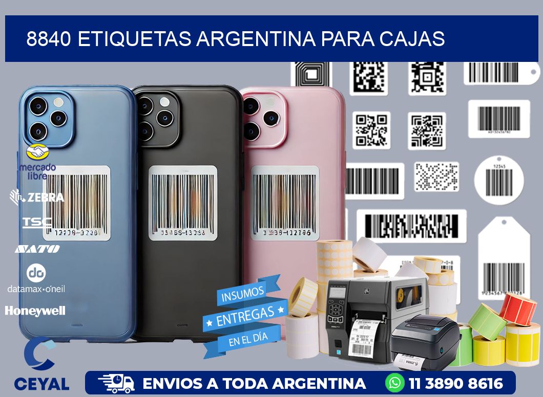 8840 ETIQUETAS ARGENTINA PARA CAJAS