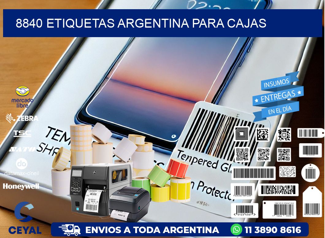 8840 ETIQUETAS ARGENTINA PARA CAJAS