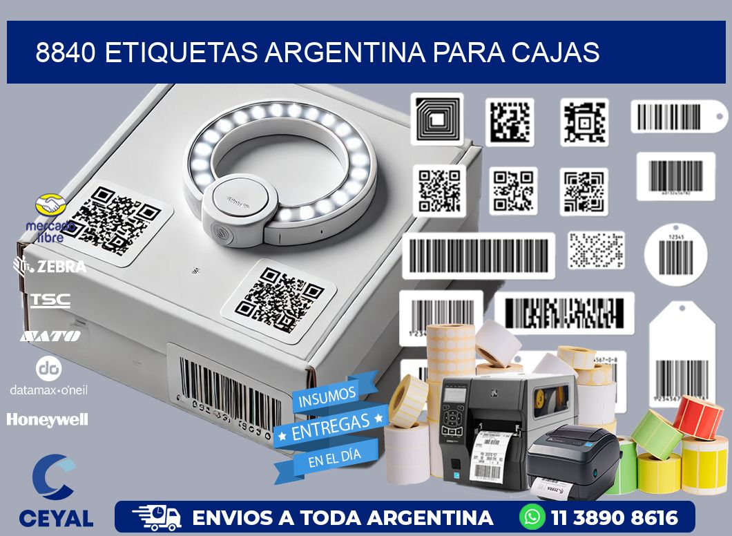 8840 ETIQUETAS ARGENTINA PARA CAJAS