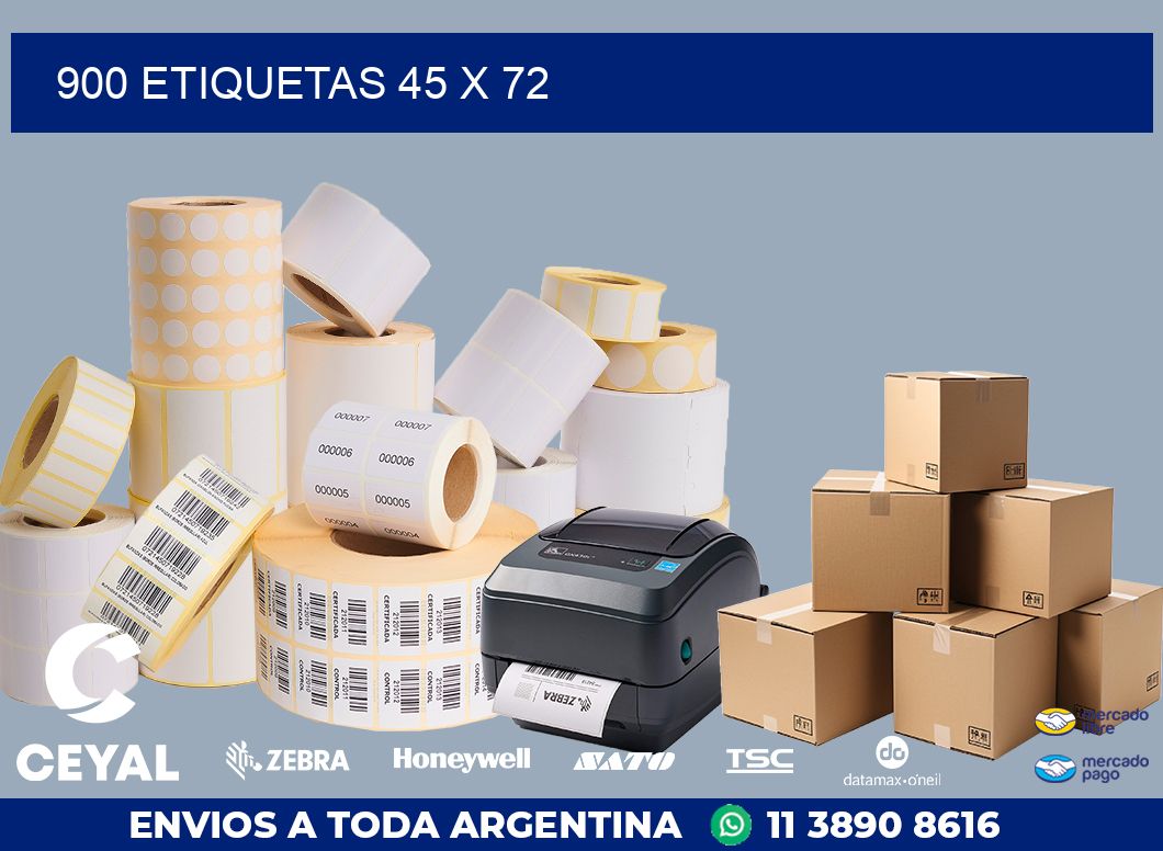 900 ETIQUETAS 45 x 72