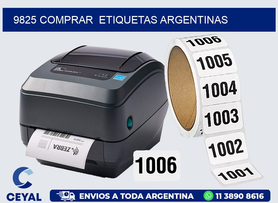 9825 COMPRAR  ETIQUETAS ARGENTINAS
