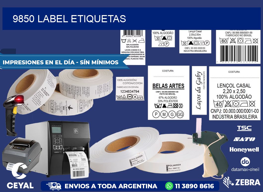 9850 LABEL ETIQUETAS
