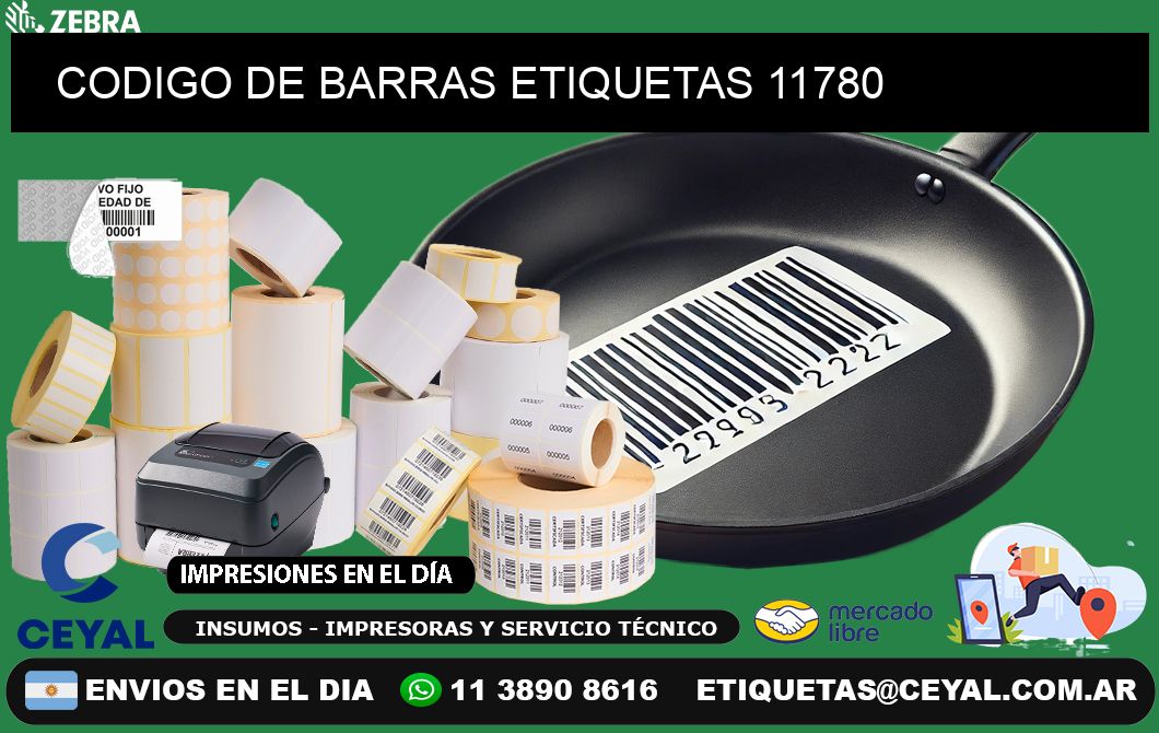 CODIGO DE BARRAS ETIQUETAS 11780