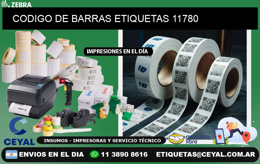 CODIGO DE BARRAS ETIQUETAS 11780