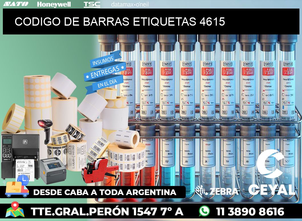CODIGO DE BARRAS ETIQUETAS 4615