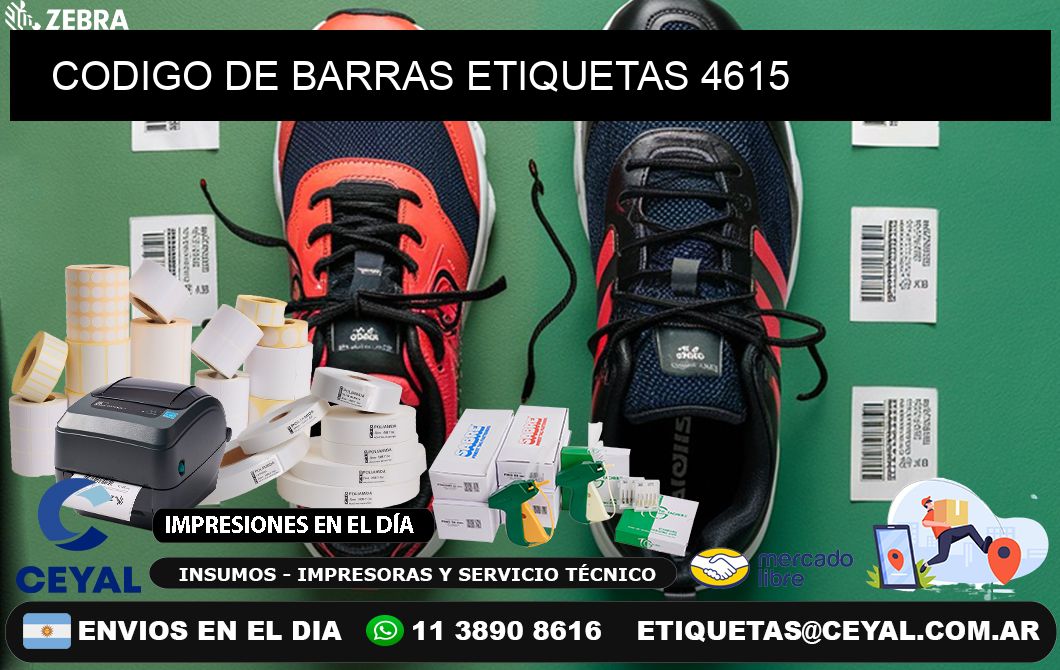 CODIGO DE BARRAS ETIQUETAS 4615