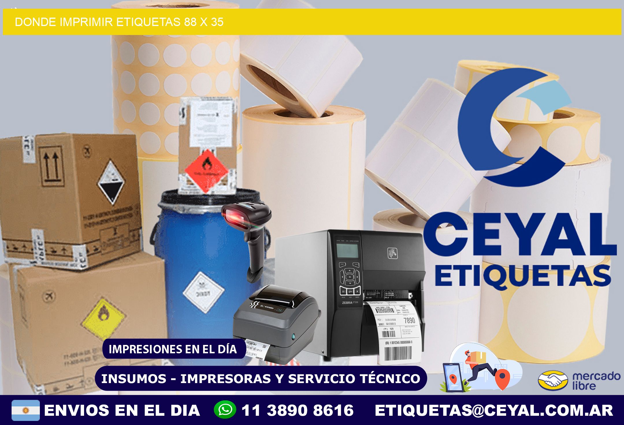 DONDE IMPRIMIR ETIQUETAS 88 x 35