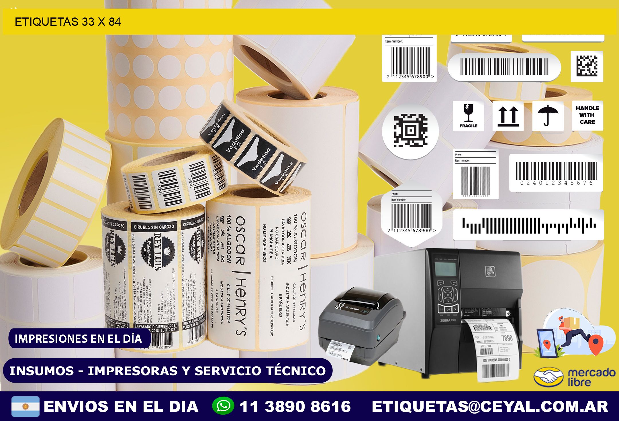 ETIQUETAS 33 x 84