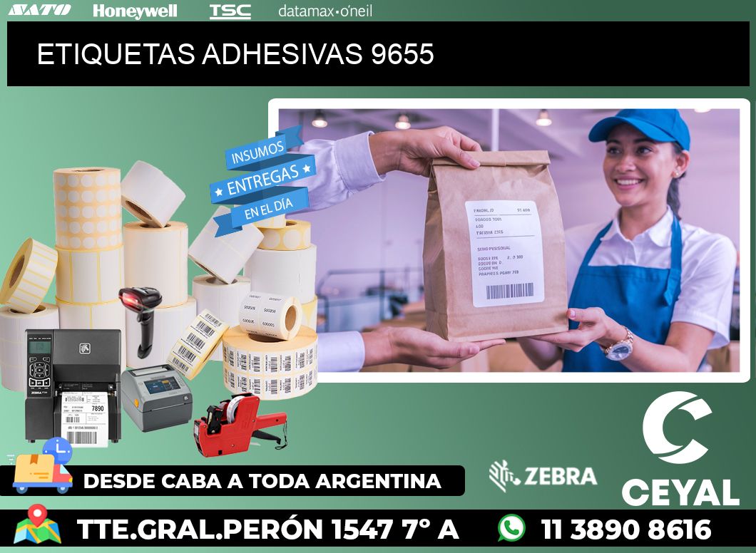 ETIQUETAS ADHESIVAS 9655