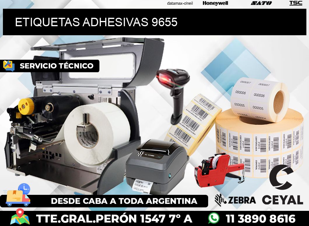 ETIQUETAS ADHESIVAS 9655
