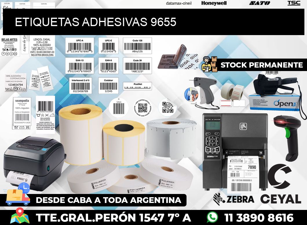 ETIQUETAS ADHESIVAS 9655