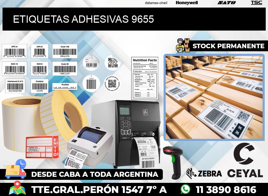 ETIQUETAS ADHESIVAS 9655