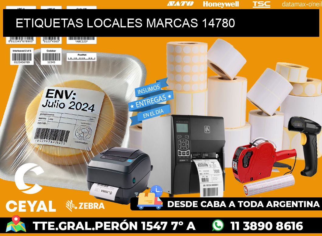 ETIQUETAS LOCALES MARCAS 14780