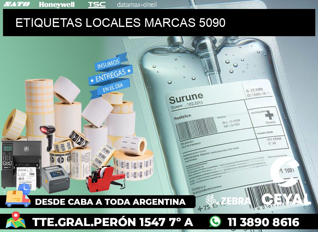 ETIQUETAS LOCALES MARCAS 5090