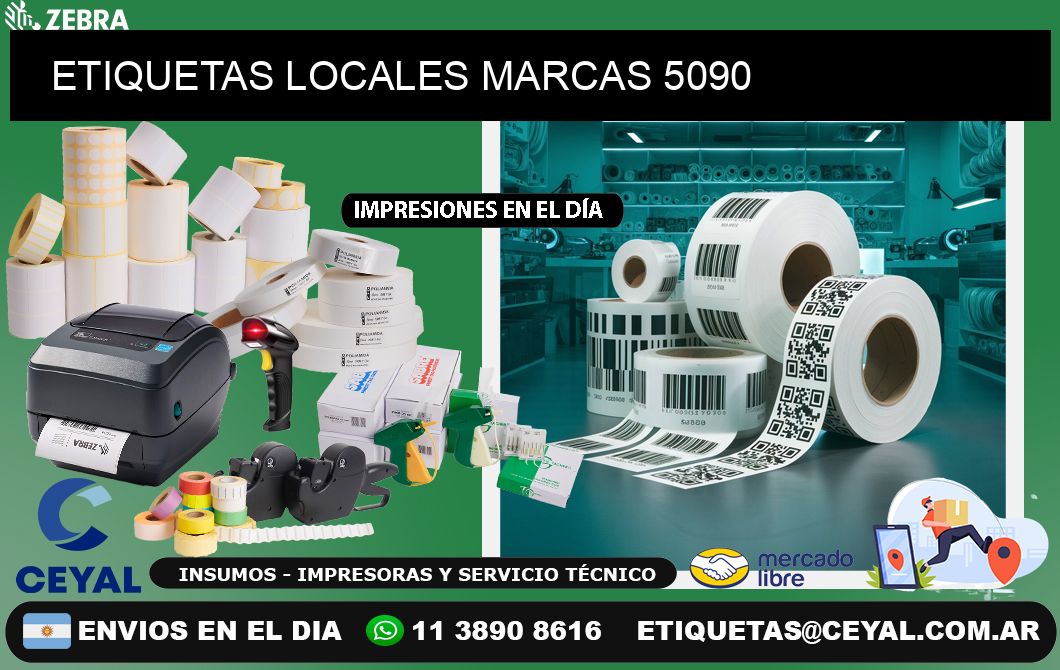 ETIQUETAS LOCALES MARCAS 5090