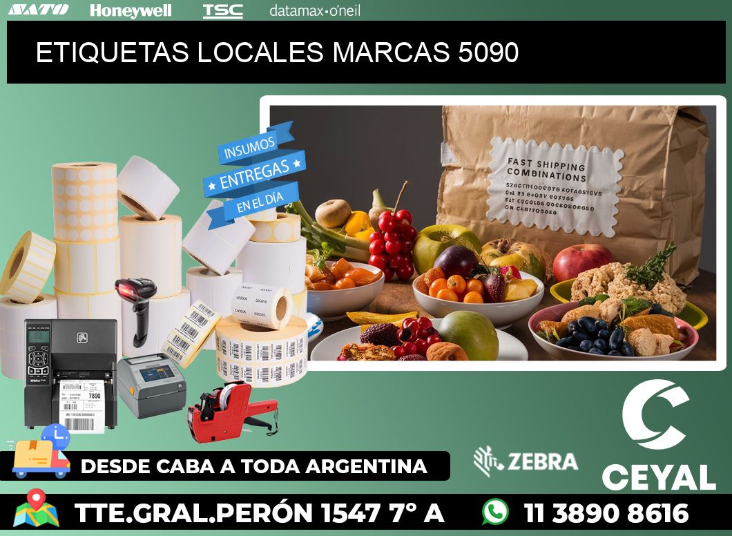 ETIQUETAS LOCALES MARCAS 5090