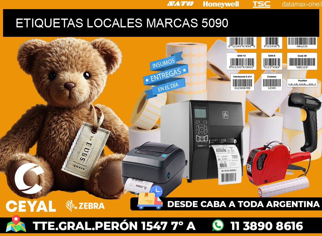 ETIQUETAS LOCALES MARCAS 5090