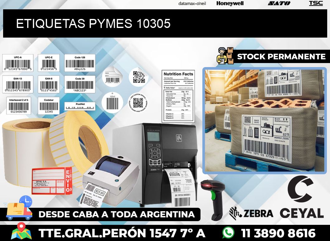 ETIQUETAS PYMES 10305
