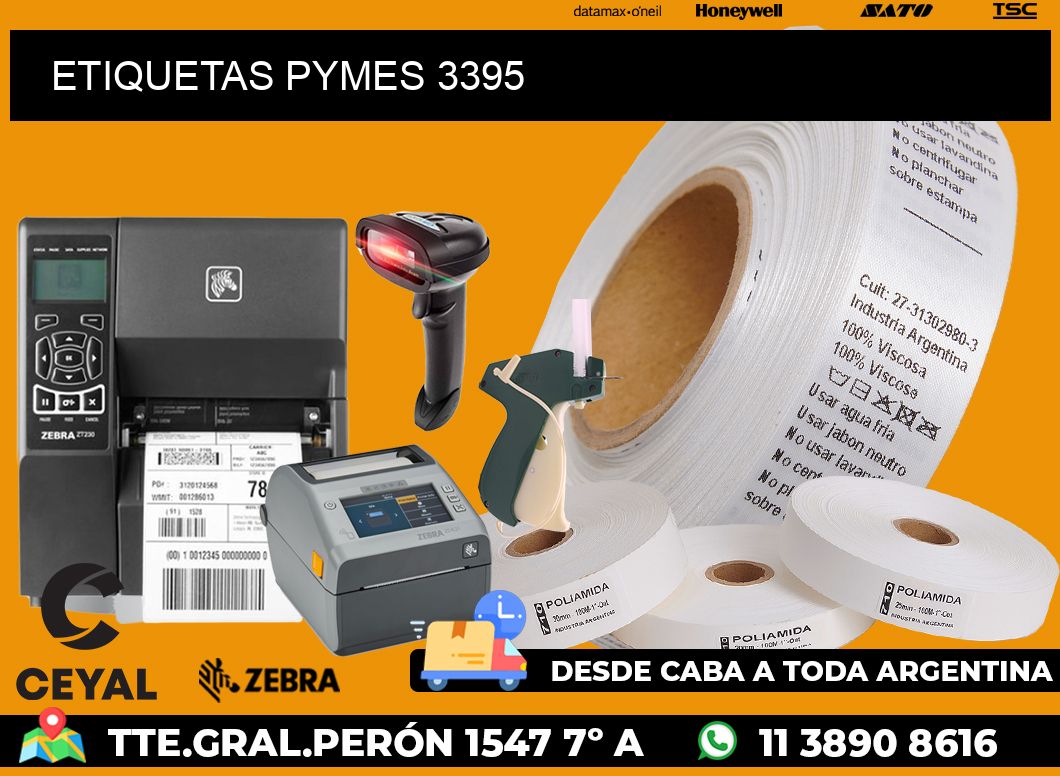 ETIQUETAS PYMES 3395