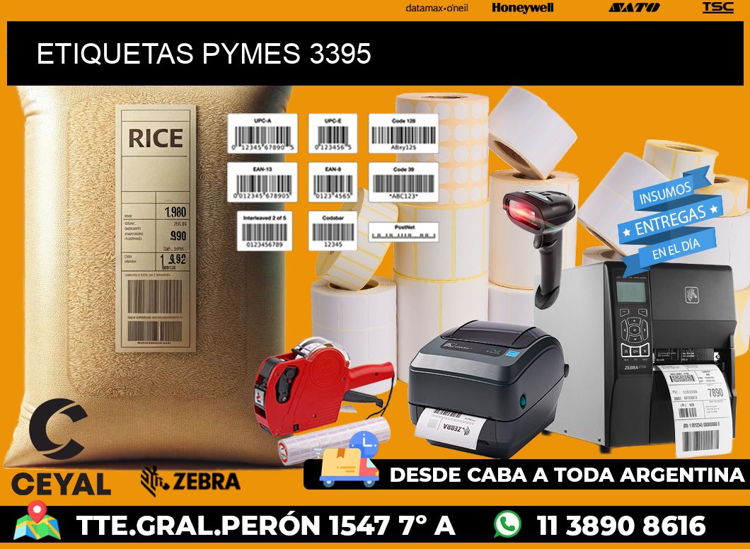 ETIQUETAS PYMES 3395