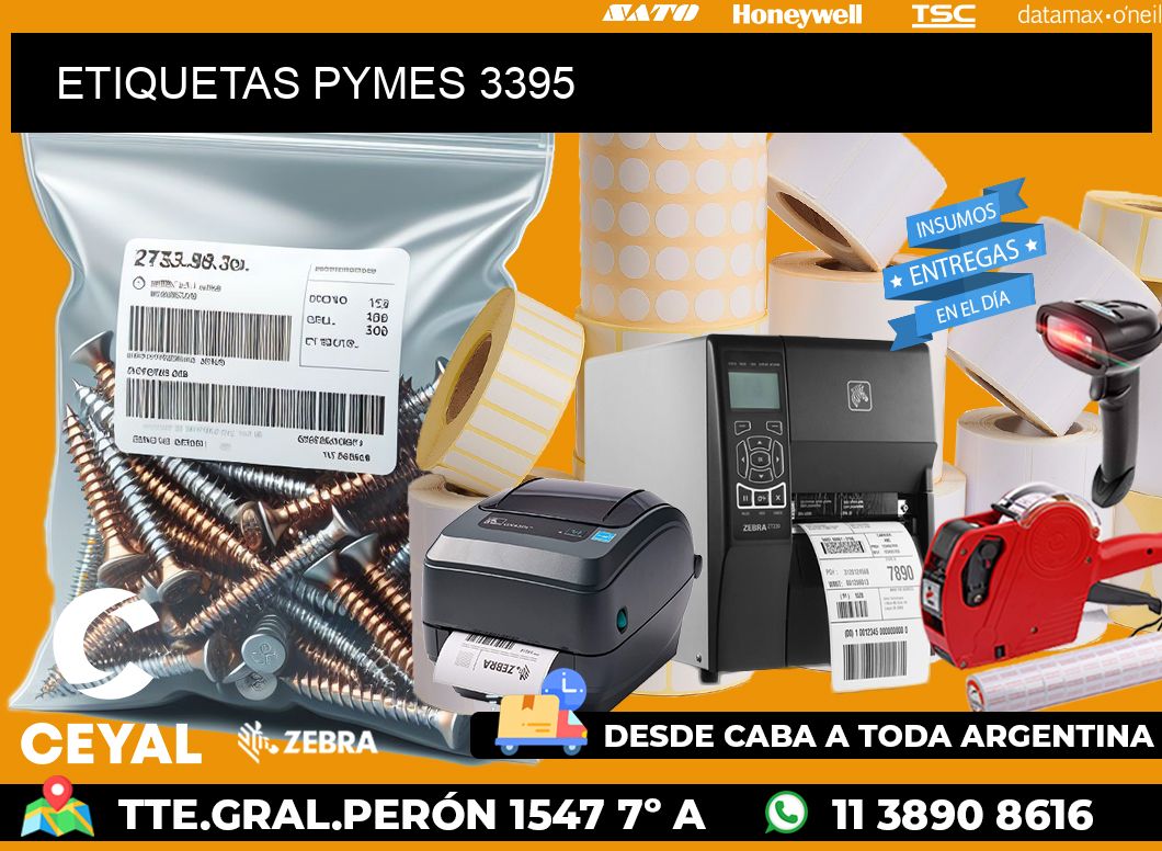 ETIQUETAS PYMES 3395
