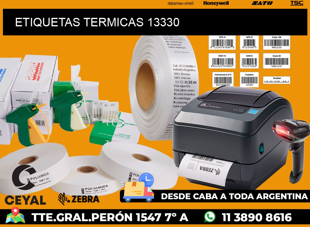 ETIQUETAS TERMICAS 13330