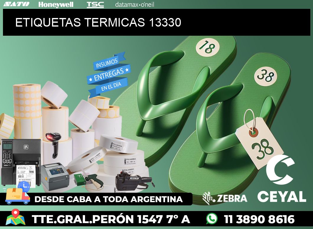 ETIQUETAS TERMICAS 13330