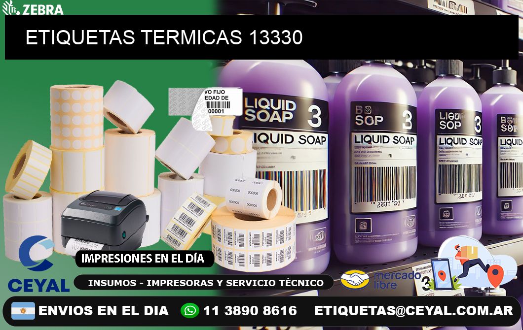 ETIQUETAS TERMICAS 13330