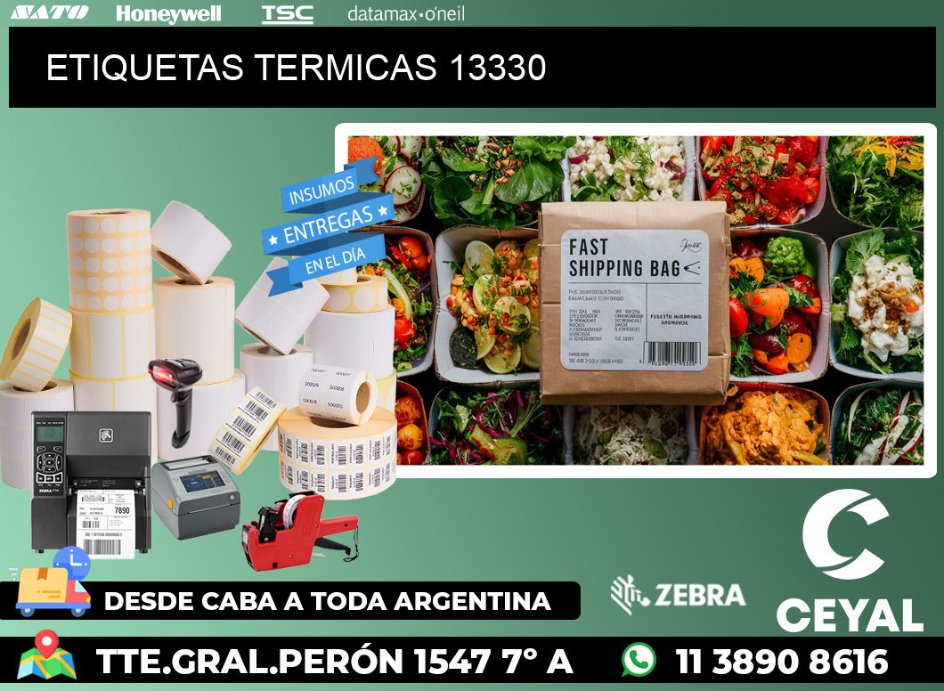 ETIQUETAS TERMICAS 13330