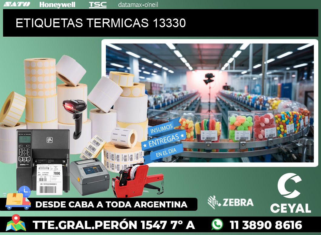 ETIQUETAS TERMICAS 13330