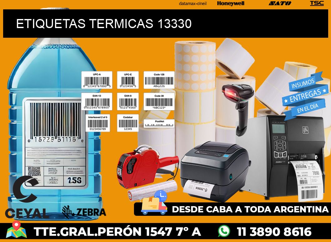 ETIQUETAS TERMICAS 13330