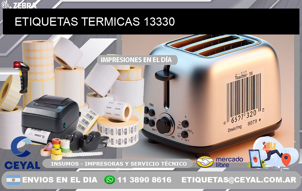 ETIQUETAS TERMICAS 13330