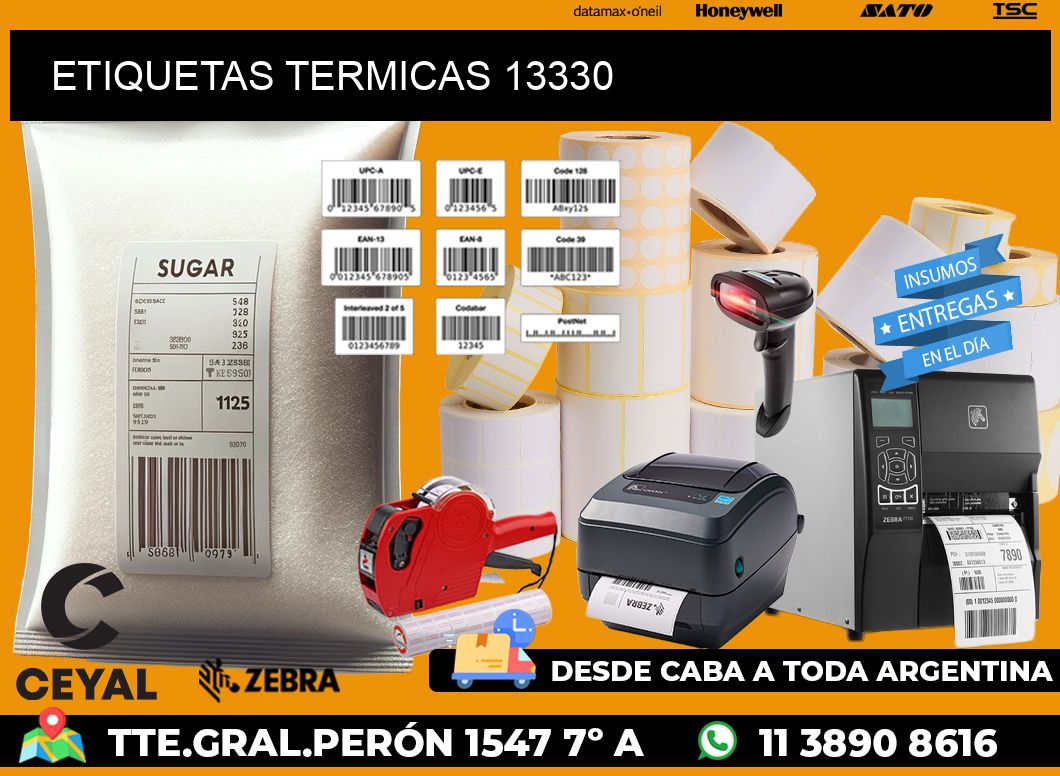 ETIQUETAS TERMICAS 13330