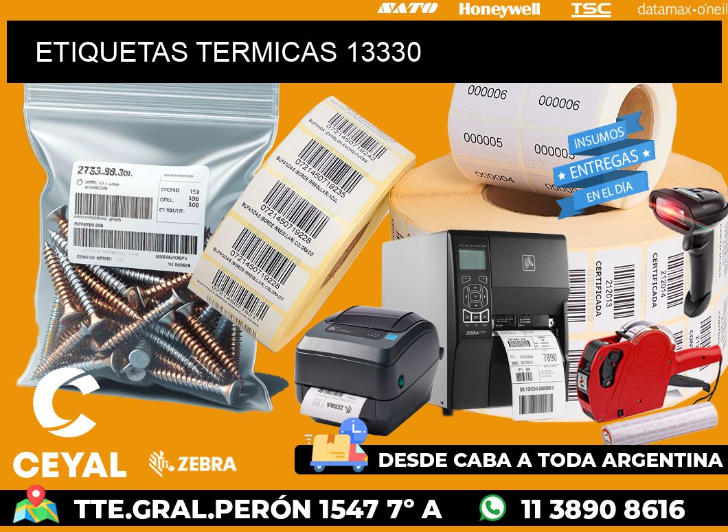 ETIQUETAS TERMICAS 13330