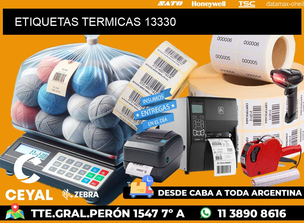 ETIQUETAS TERMICAS 13330