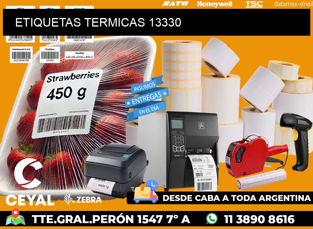 ETIQUETAS TERMICAS 13330
