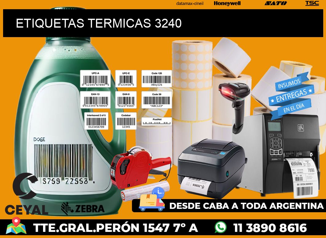ETIQUETAS TERMICAS 3240
