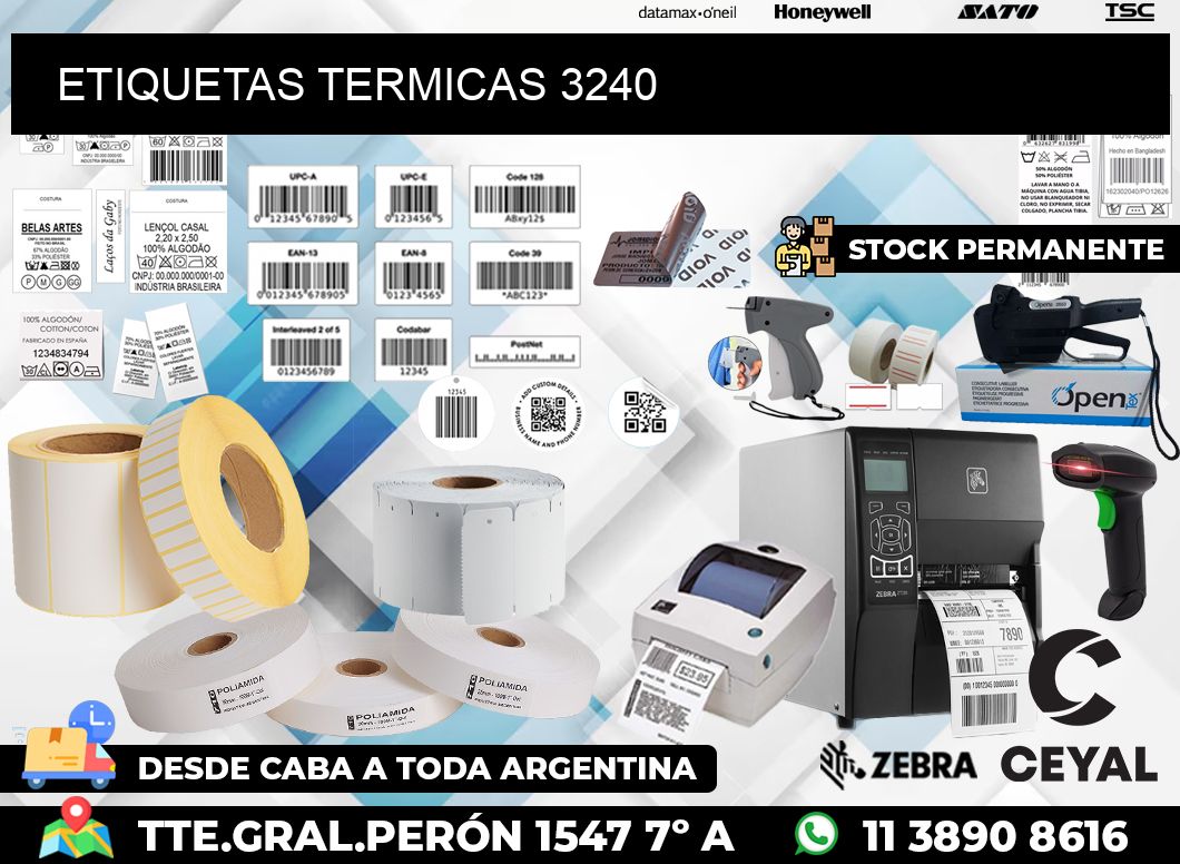 ETIQUETAS TERMICAS 3240