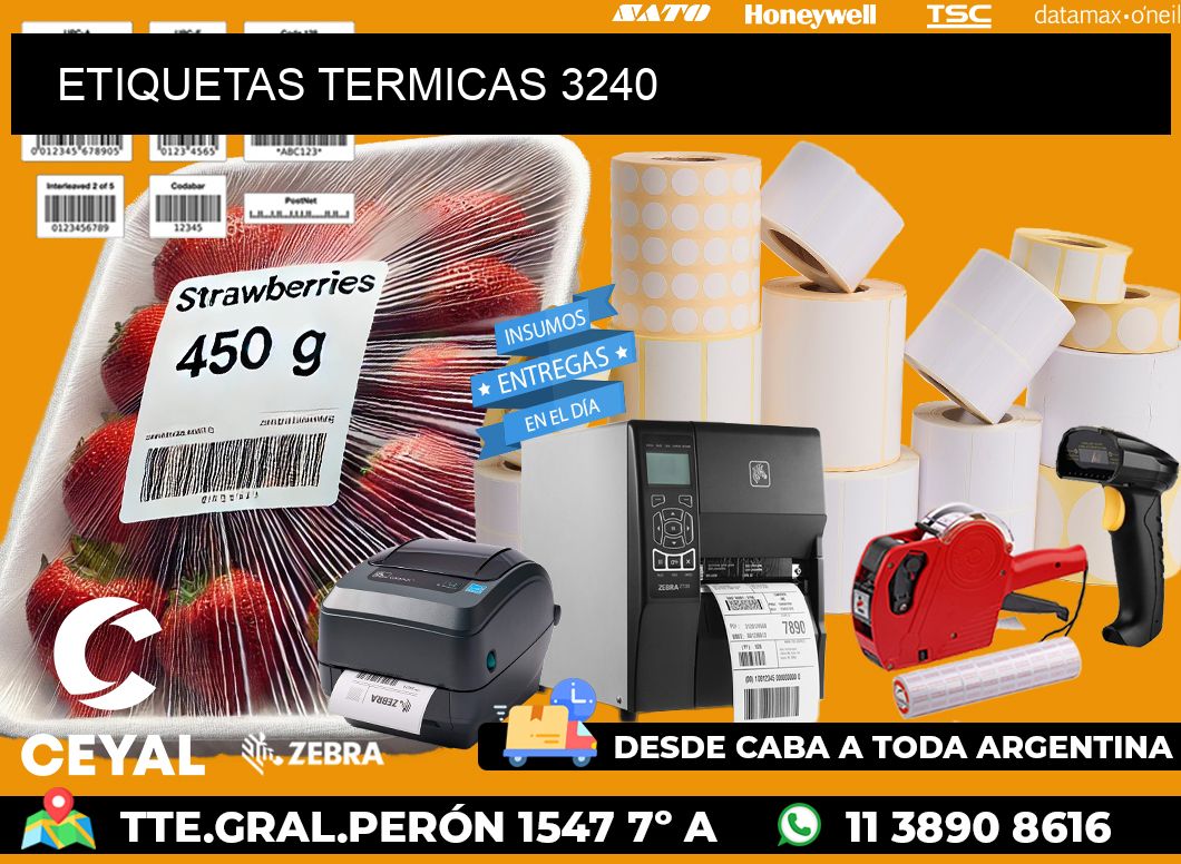 ETIQUETAS TERMICAS 3240