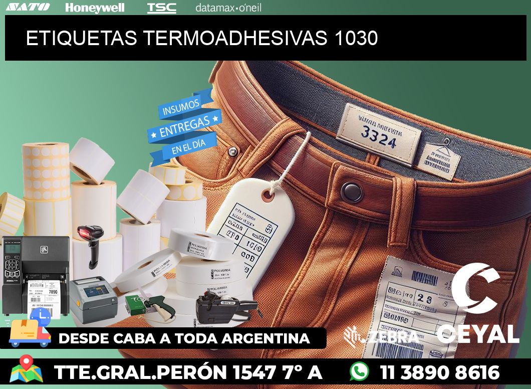 ETIQUETAS TERMOADHESIVAS 1030