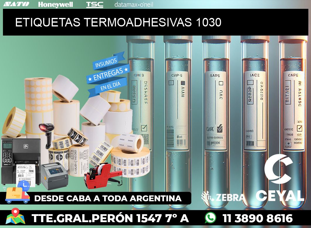 ETIQUETAS TERMOADHESIVAS 1030