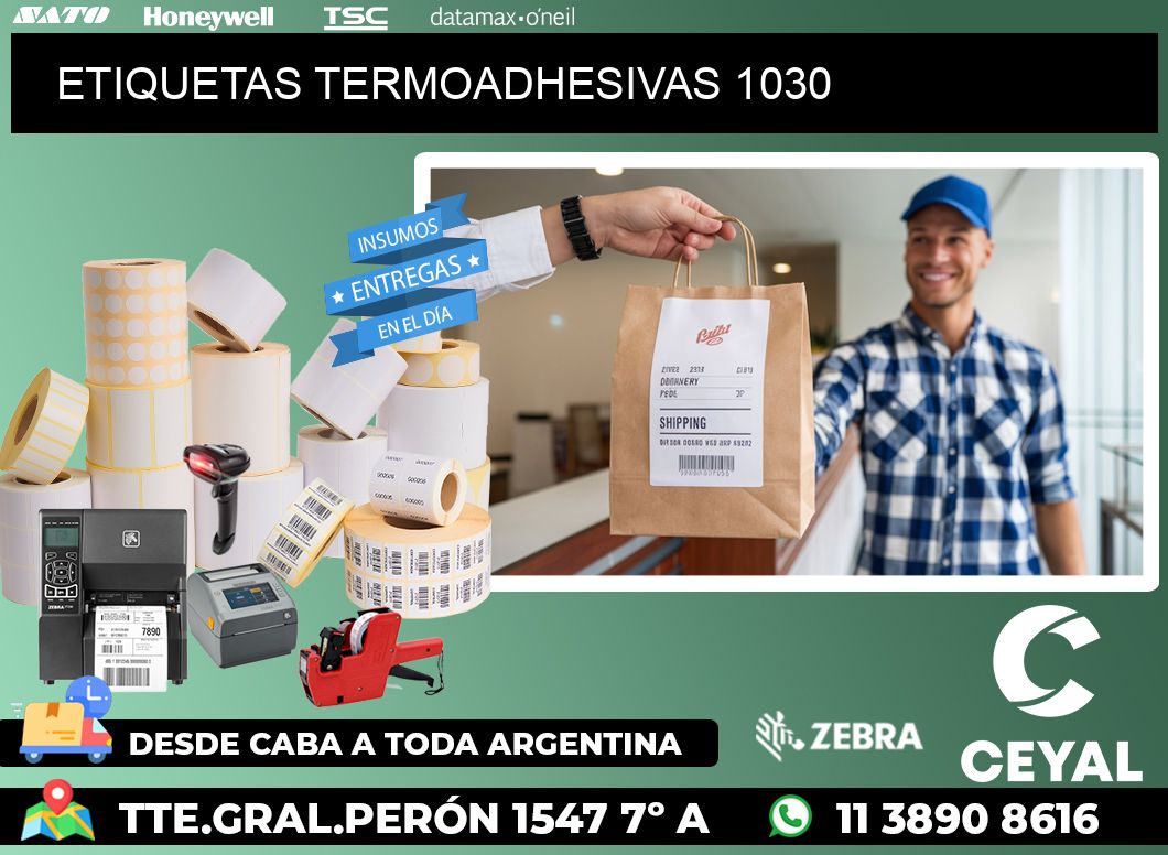 ETIQUETAS TERMOADHESIVAS 1030