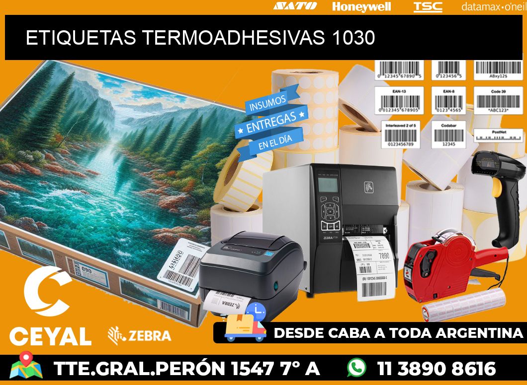 ETIQUETAS TERMOADHESIVAS 1030